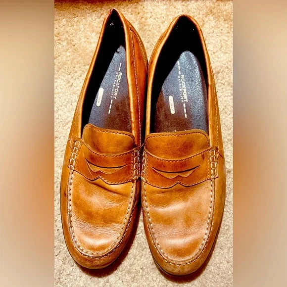 Rockport | Shoes | Rockport Cognac Leather Mens Loafers  display picture 2